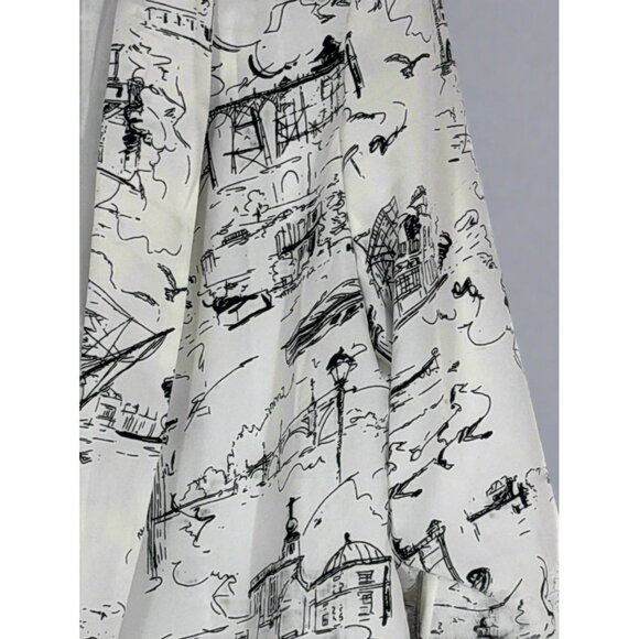 Whimsical Sketch Lightweight 3/4 Sleeve Blazer - Picture 2 of 3